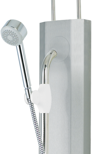 Rada PA - V8F Satin Stainless Steel Shower Panel Assembly - 1.1613.048