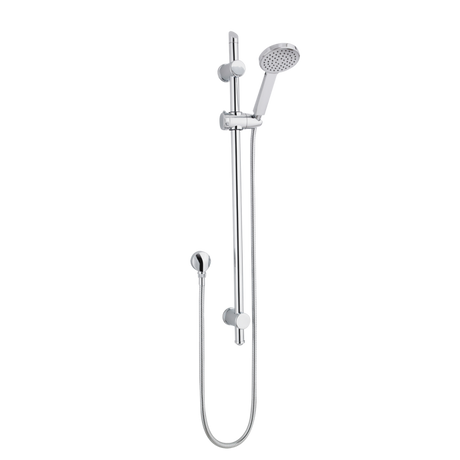 Nuie Water-Saving 740mm High Shower Slider Rail Kit - Chrome - JTY035