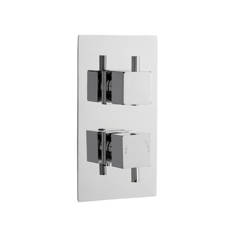 Nuie Dual Handle Minimalist Concealed 2-Way Diverter Shower Valve - Ch