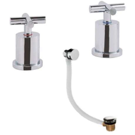 JTP Solex Panel Valves With Slim Click Clack - Chrome - 66809HACC