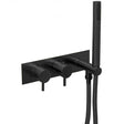 JTP VOS Thermostatic Concealed 2 Outlet Shower Valve wiht Handset - Matt Black - 285868MB
