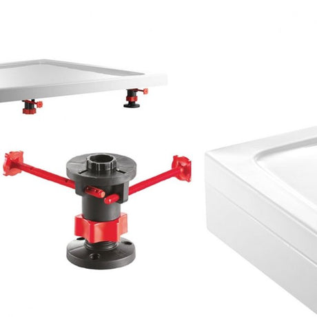 Just Trays Fusion Square/Rectangular Shower Tray Riser Kit 3 - White - FP1290100C