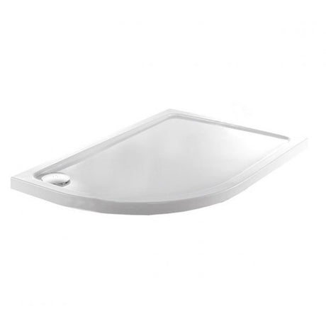 Just Trays JT Fusion Anti-Slip Left Handed Flat Top 1200mm x 900mm Offset Quadrant Shower Tray with Waste - ASF1290LQ100