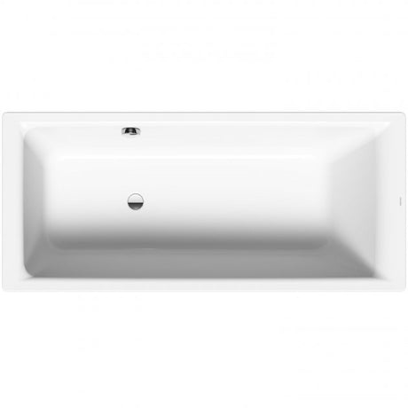 Kaldewei Puro 0 Tap Hole RH Overflow Rectangular Steel Bath 1700mm x 750mm - White - 256600010001