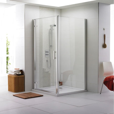 Kartell KV6 700mm Side Panel 6mm Glass - Chrome  - SIX700SP