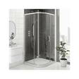 Kartell KV8 900mm Single Quadrant Shower Door 8mm Glass - Chrome - EIGHT900Q