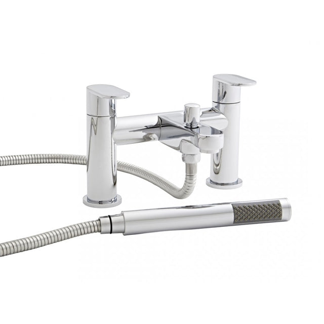 Kartell Logik Bath Shower Mixer Tap - Polished Chrome - TAP041LOJ