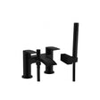 Kartell Nero Curve Bath Shower Mixer Tap - Black - TAP291CN
