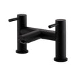 Kartell Nero Round Bath Filler - Matt Black - TAP151NR