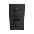 Kartell Nero Square Concealed Thermostatic Shower Valve - Matt Black - SHO047NS