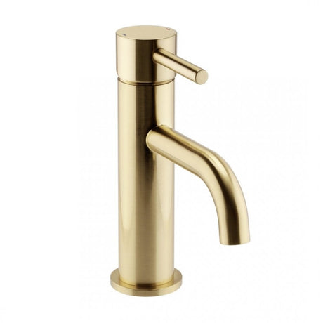Kartell Ottone Mono Basin Mixer Tap - Brushed Brass - TAP140OT