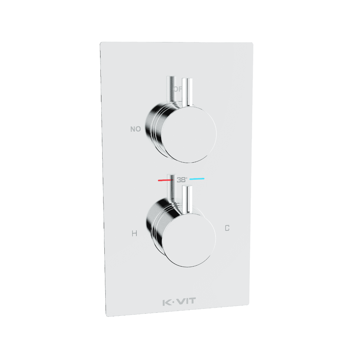 Kartell Plan Concealed Thermostatic Shower Valve - Chrome - SHO001PL
