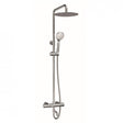 Kartell Plan Drencher Bar Shower with Sliding Handset & Bath Filler Spout - Chrome - SHO011PL - TAP 'N' SHOWER