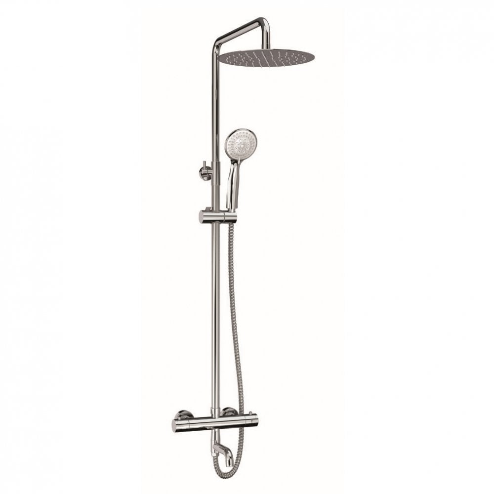 Kartell Plan Drencher Bar Shower with Sliding Handset & Bath Filler Spout - Chrome - SHO011PL - TAP 'N' SHOWER