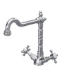 Launde Abbey French Classic Mono Sink Mixer Tap - Brushed Nickel