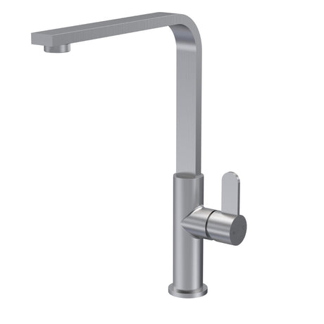 Launde Abbey Churni Mono Kitchen Sink Mixer Tap Single Lever Handle - Brushed Nickel