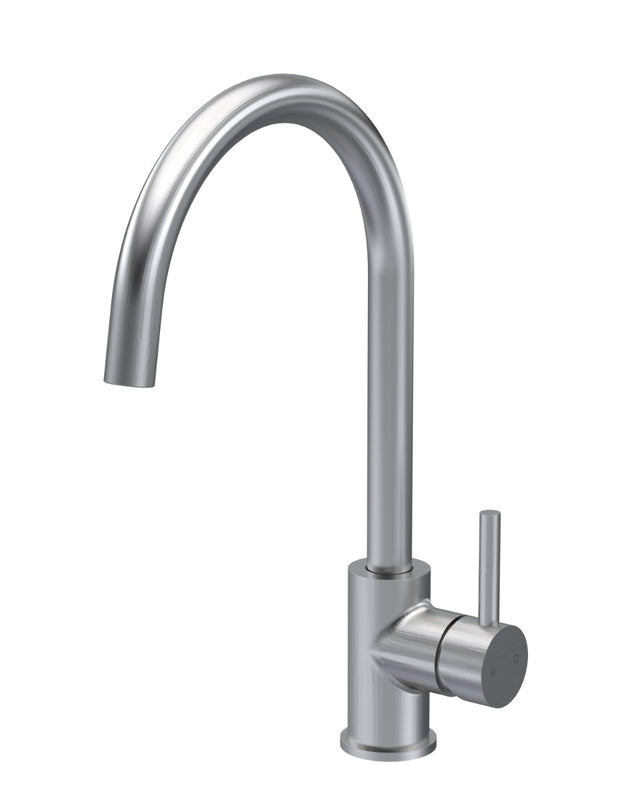 Launde Abbey 1Tap Hole Single Lever Handle Mono Kitchen Sink Mixer Tap - Brushed Nickel