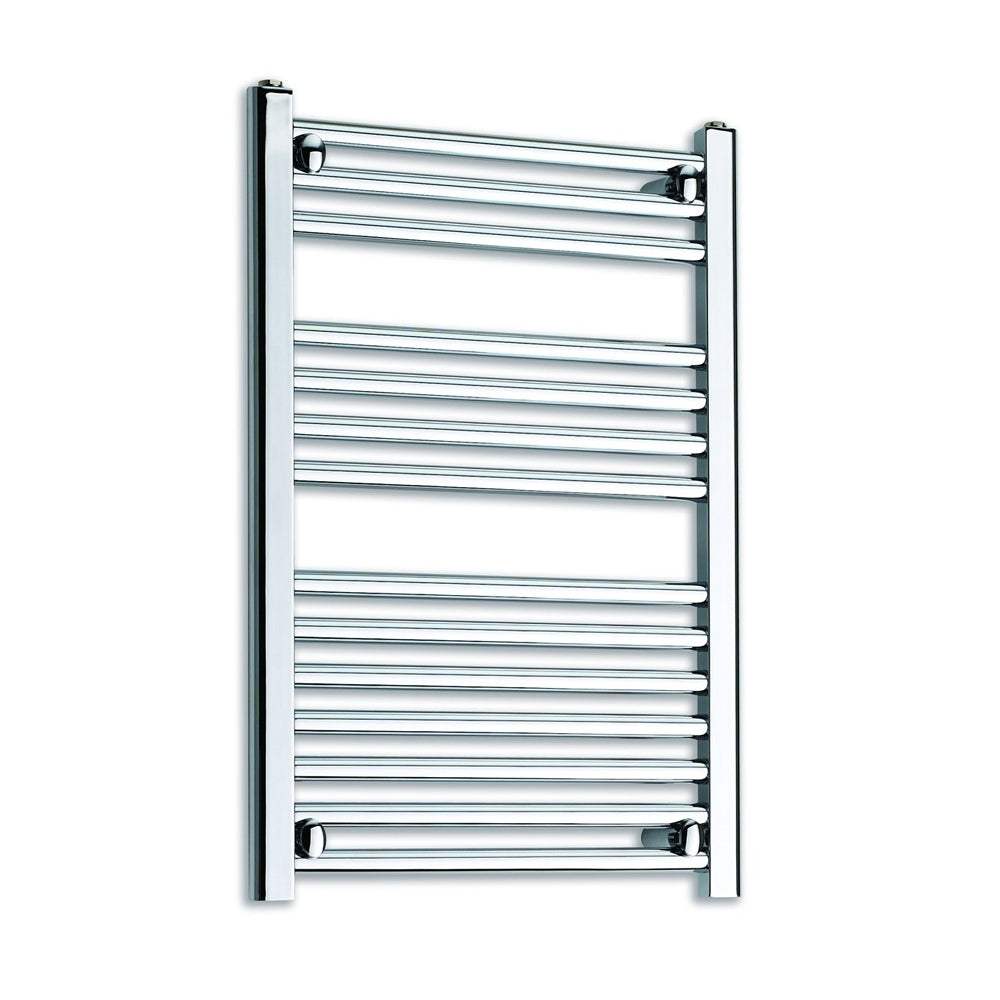 Kartell K-Rad K-Rail chrome straight towel rail 800mm high by 300mm wide for modern bathrooms