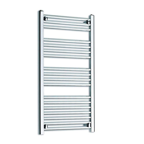 Kartell K-Rad K-Rail chrome straight towel rail 1000mm high by 400mm wide for modern bathrooms