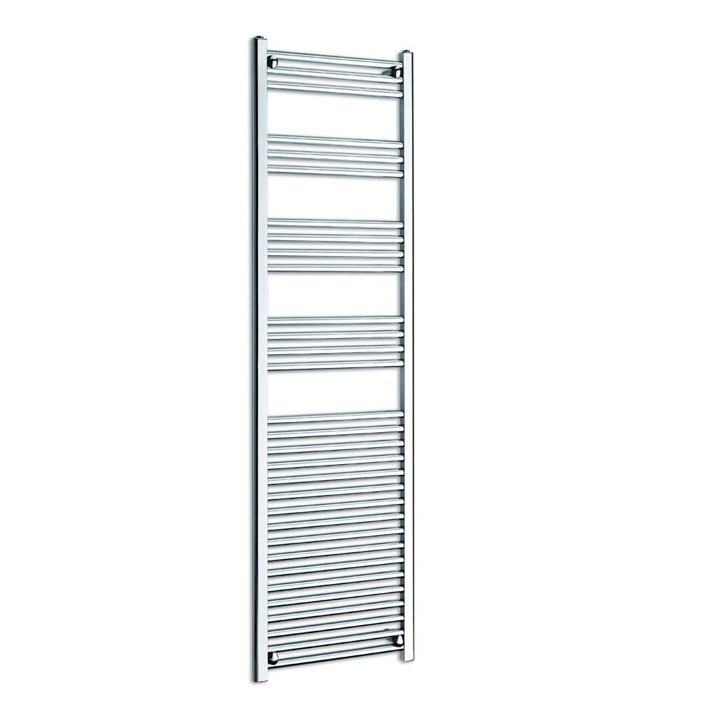 Kartell K-Rad K-Rail 1800mm high chrome straight towel rail for modern bathrooms.