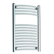 Kartell K-Rad K-Rail 800mm high chrome curved towel rail for modern bathrooms