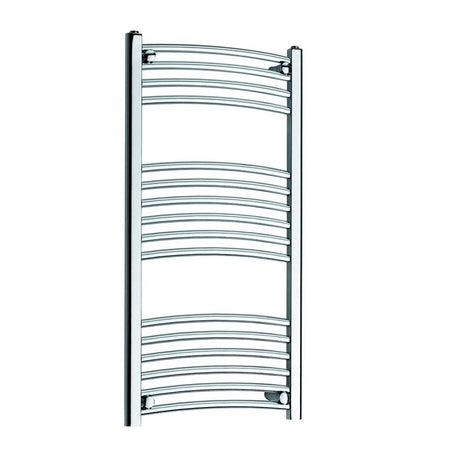 Kartell K-Rad K-Rail curved chrome towel rail 1000mm high by 500mm wide for bathroom