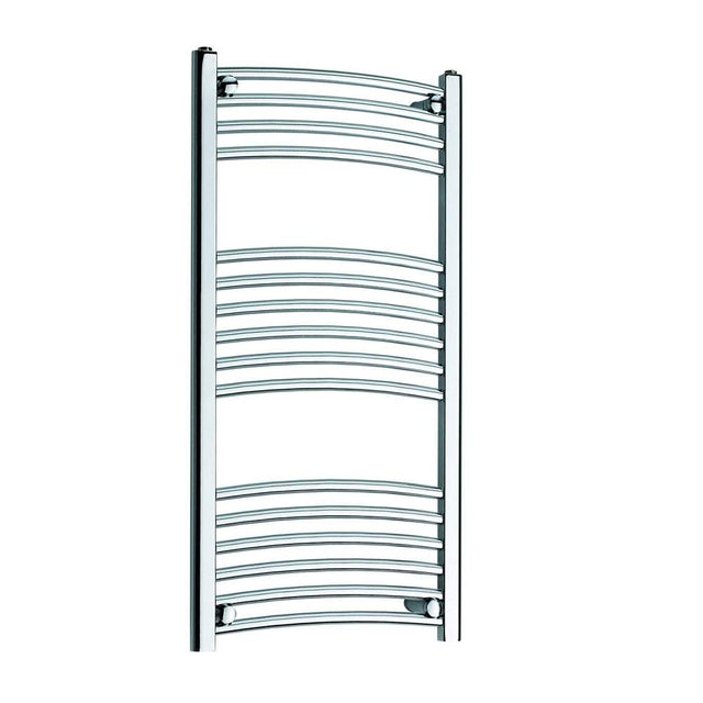 Kartell K-Rad K-Rail curved chrome towel rail 1000mm high by 500mm wide for bathroom