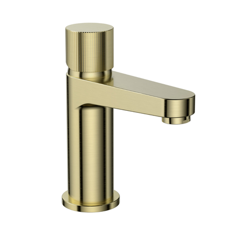 Scudo Koko Mono Basin Tap - Brushed Brass - KO-012