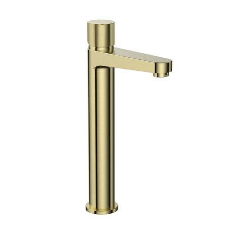 Scudo Koko Tall Basin Tap - Brushed Brass - KO-013