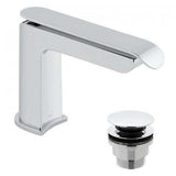 Vado Kovera Mono Basin Mixer with universal waste in chrome finish for modern bathrooms