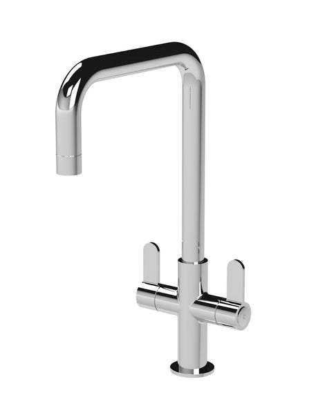 Launde Abbey Kosi Mono Kitchen Sink Mixer Tap Dual Lever Handle - Chrome