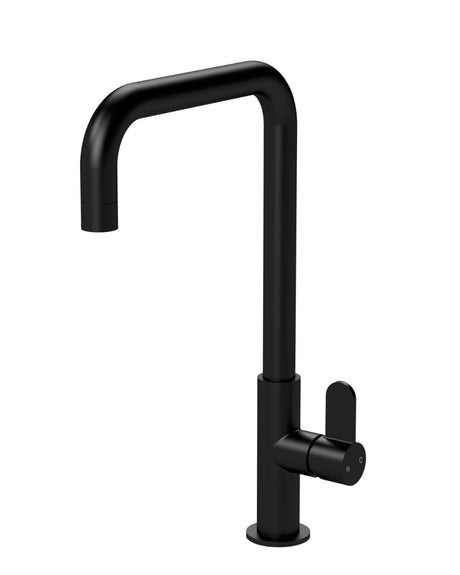 Launde Abbey Kosi Mono Kitchen Sink Mixer Tap Single Lever Handle - Matt Black