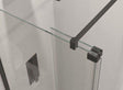 Kudos Fold Away Deflector Pane Right Hand 10mm - Matt Black - 10WPFADPRHMBK
