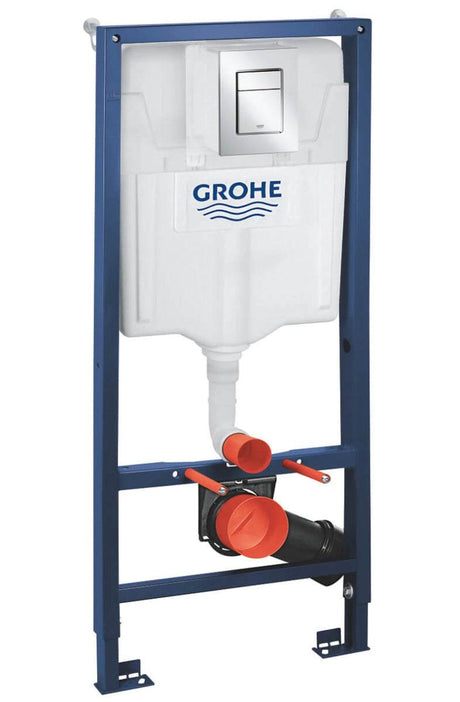Grohe Rapid SL 3 In 1 Set wall hung WC frame with GD2 flushing cistern for easy installation and durable use