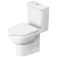 Duravit No.1 Close Coupled Rimless Toilet Pan Horizontal Outlet - White - 21830900002
