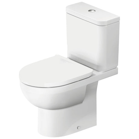 Duravit No.1 Close Coupled Rimless Toilet Pan Horizontal Outlet - White - 21830900002