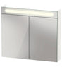 Duravit No.1 Two Door Mirror Cabinet With LED Light  800 x 700mm - Matt White - N17921000003000