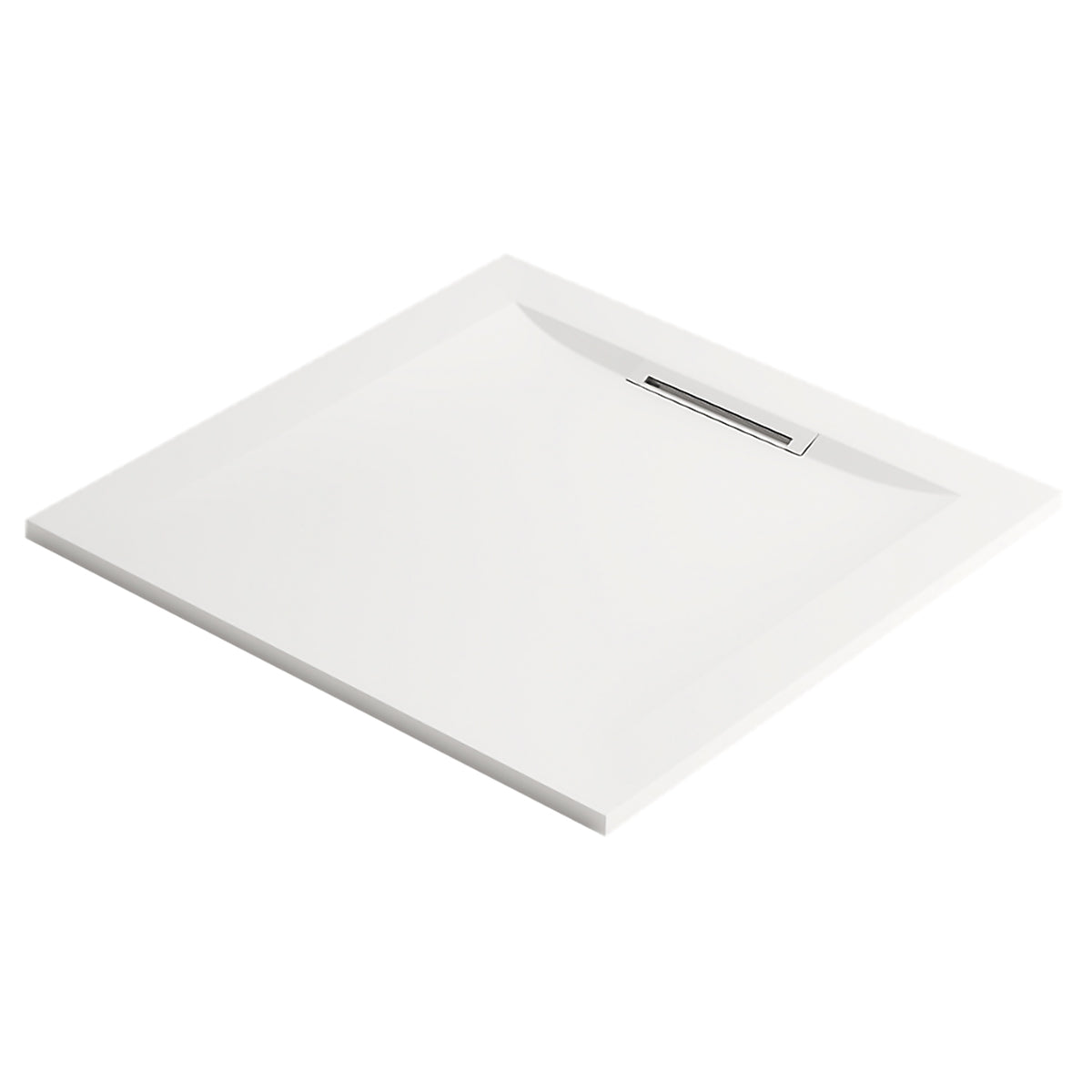 Mira Flight Level Square Shower Tray With Waste 800 x 800 - White - 1.1898.081.WH