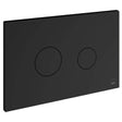 Vado Cameo Dual Flush Plate - Matt Black - WG-195-RO-MB