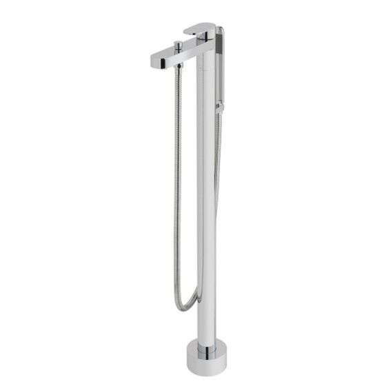 Vado Life Freestanding Bath Mixer Tap With Shower Kit - Polished Chrome - LIF - 233 - CP - TAP 'N' SHOWER