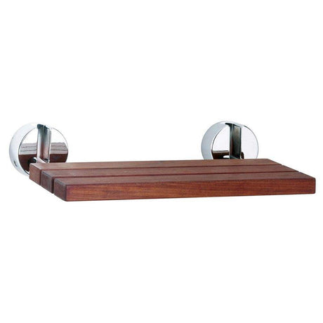 Hudson Reed Foldable 345mm Projection Shower Seat - Chrome Hinges - LA