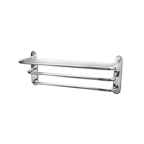 Nuie Storage Chrome Traditional 3 Tier Towel Rack - LA380
