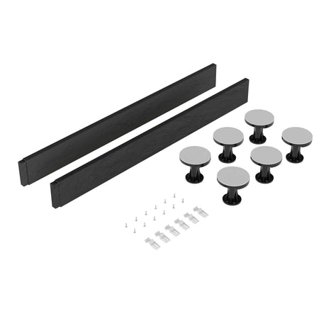 Nuie Shower Trays Slate Grey Contemporary Leg Set Suitable for 700-900 Square & Rectangular - LEG1S