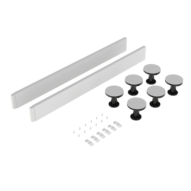 Nuie Shower Trays White Contemporary Leg Set Suitable for 700-900 Square & Rectangular - LEG1W