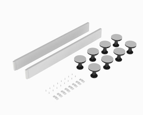 Nuie Shower Trays White Contemporary Leg Set Suitable for 1000 Square & Rectangular - LEG2W