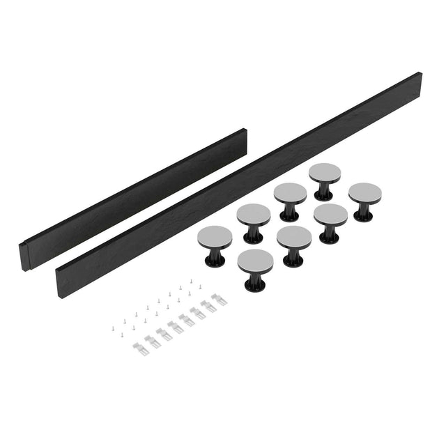 Nuie Shower Trays Slate Grey Contemporary Leg Set Suitable for 1100-1200 Rectangular - LEG3S