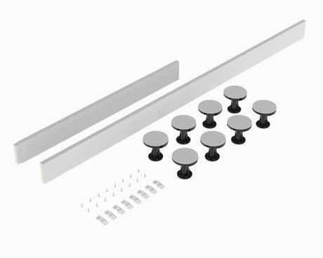 Nuie Shower Trays White Contemporary Leg Set Suitable for 1100-1200 Rectangular - LEG3W
