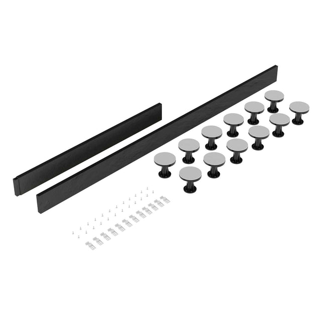 Nuie Shower Trays Slate Grey Contemporary Leg Set Suitable for 1300-1800 Rectangular & Walk in - LEG4S