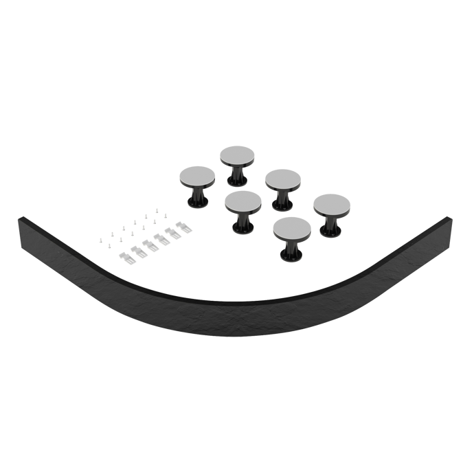 Nuie Shower Trays Slate Grey Contemporary Leg Set Suitable for 700-900 Quad & Offset - LEG5S
