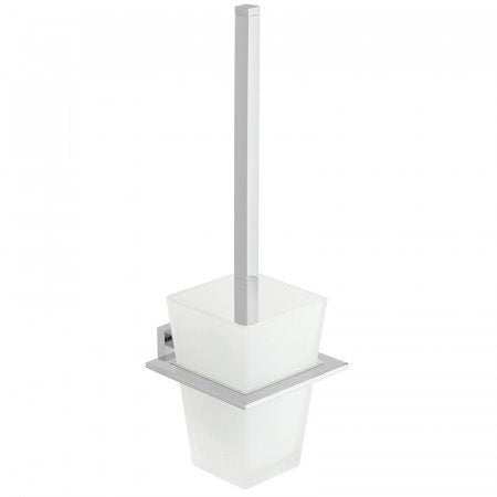 Vado Level Toilet Brush wall-mounted holder chrome modern bathroom accessory